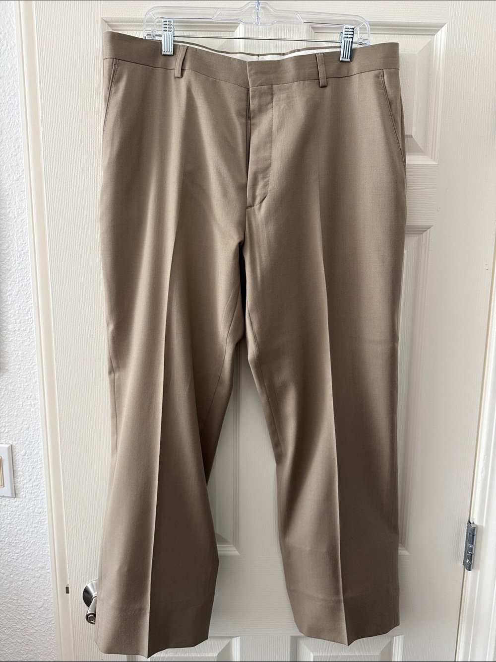 Kenneth Cole Men's Dress Pants in Beige Taupe